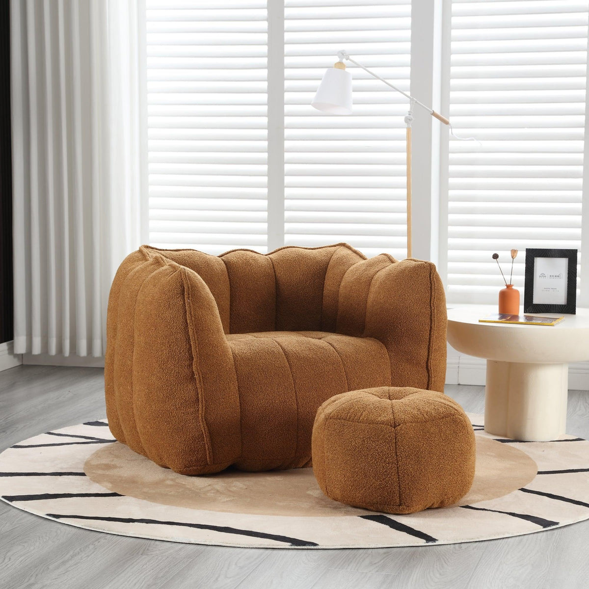 Soft Bean Bag Chair with High Resilient Foam