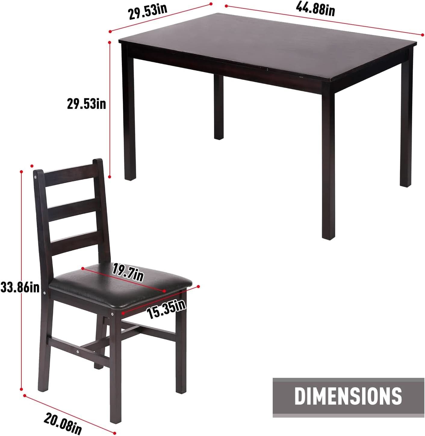 Brown Premium Luxurious Solid Wood Dining Table For Four