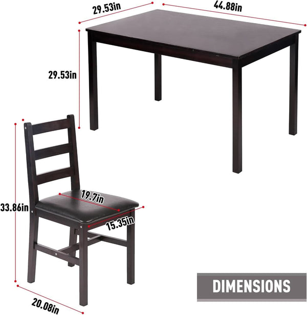 Brown Premium Luxurious Solid Wood Dining Table For Four