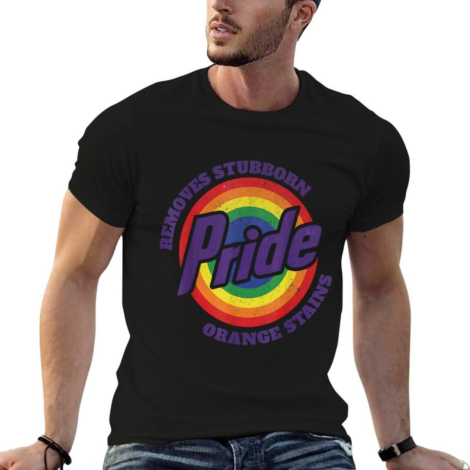 Resist Trump Remove Stubborn Orange Stains Pride Month LGBTQ  Cotton T-Shirt