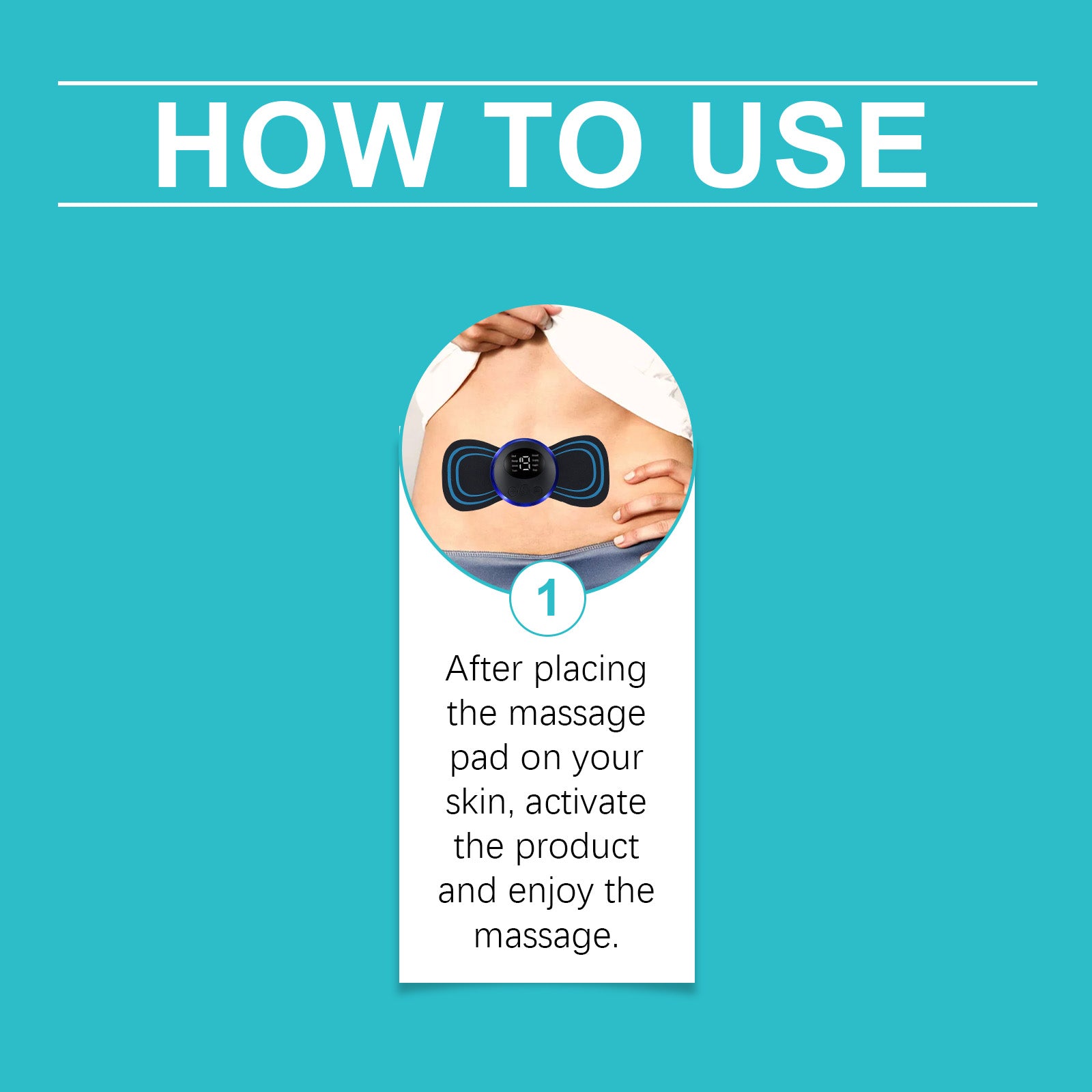 Convenient Vibrating Body Instrument, Body Fit Comfort Massage Pad Shows Off The Body Lightweight Massager