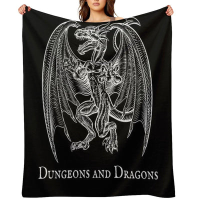 Dungeons And Dragons Design Throw Blanket