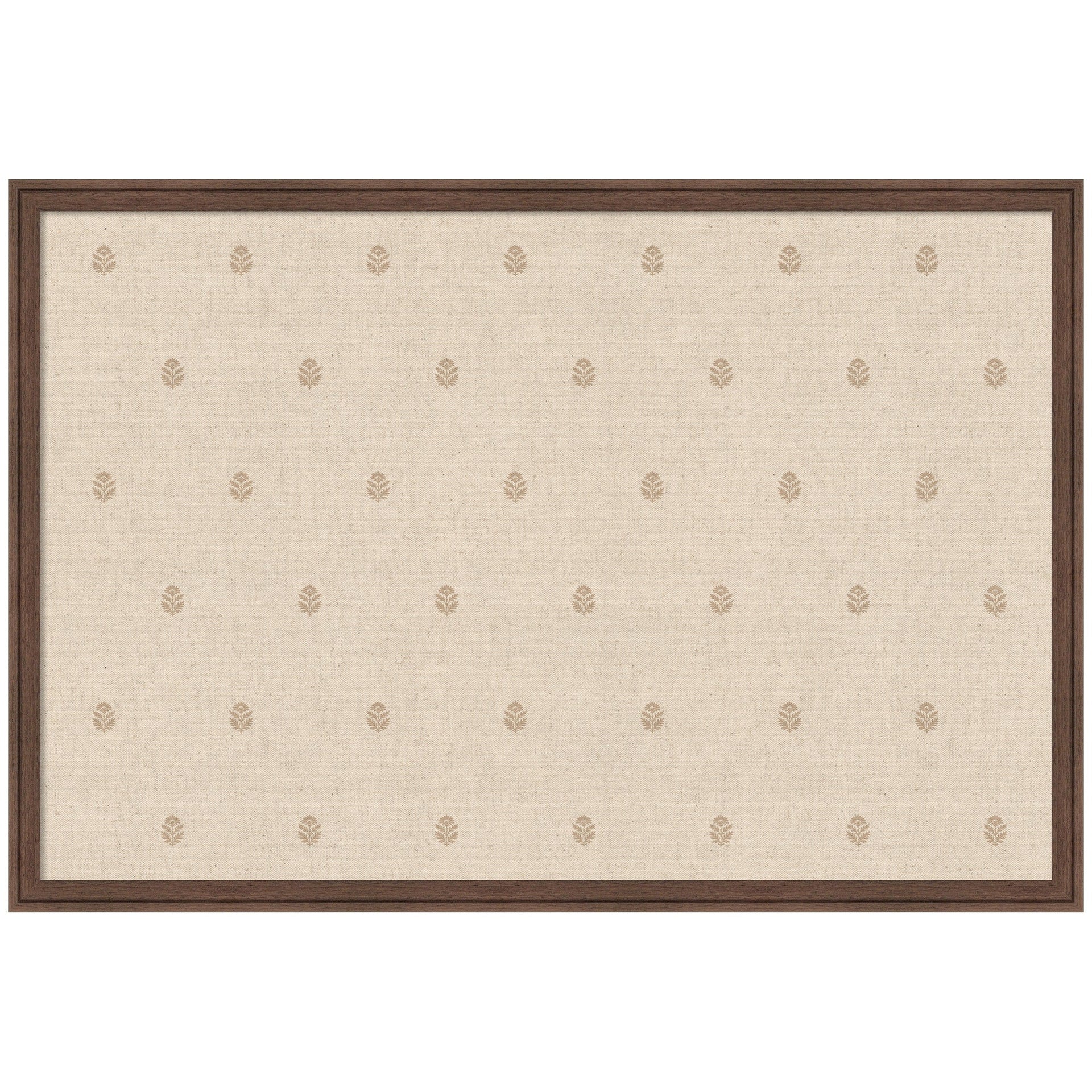 Pinboard Beige Botanical Block Print