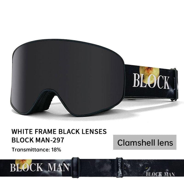 Cover Ski Glasses Winter Outdoor Sports Goggles Double Layer Anti Fog Single Double Plate Snow Goggles