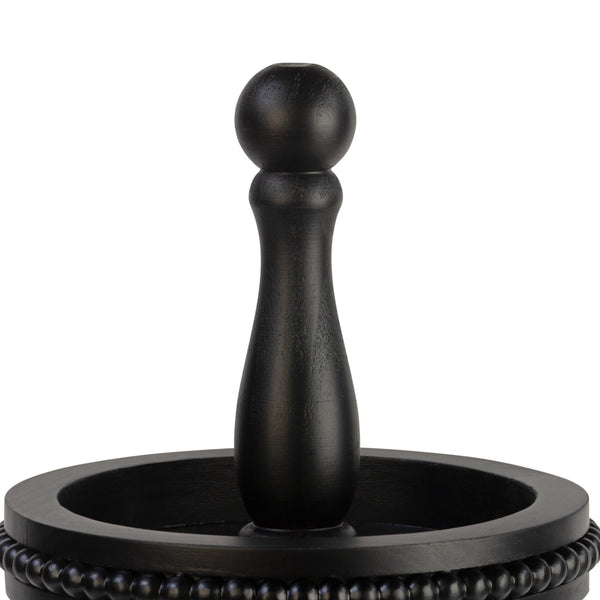 3 Tier Wooden Beaded Display Stand - Black & White