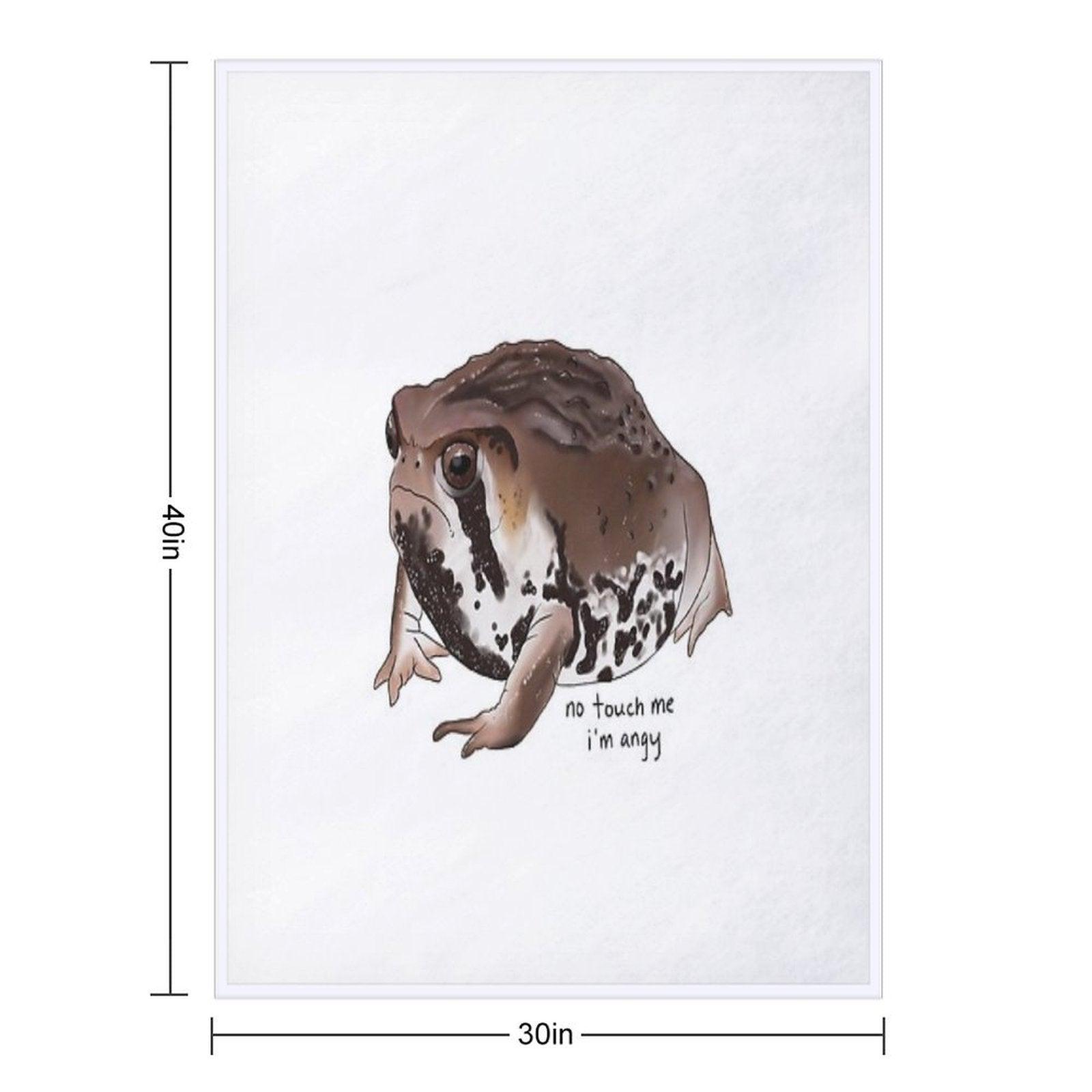 Sand Rain Frog Throw Blanket
