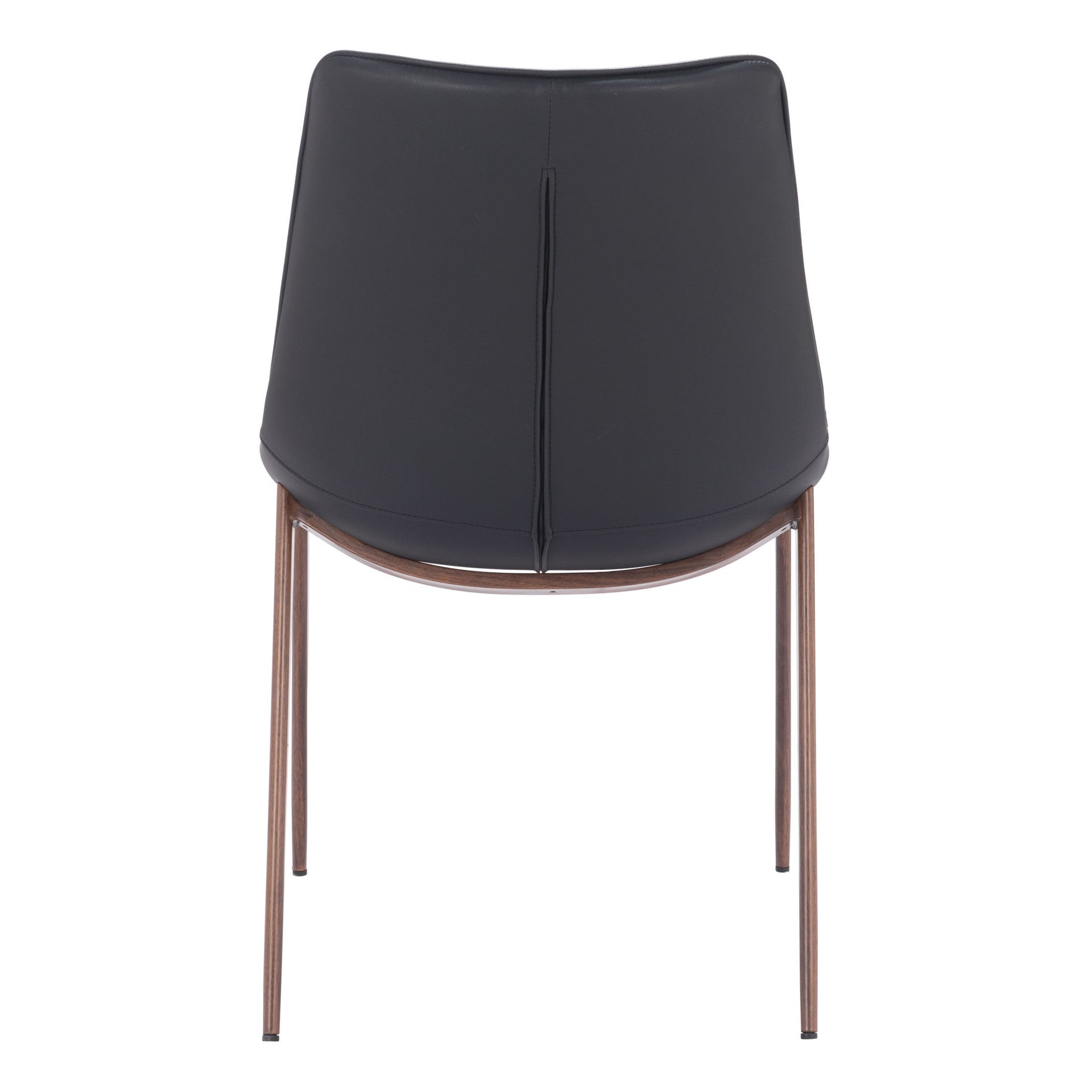 Magnus Dining Chair (Set of 2) Black & Walnut