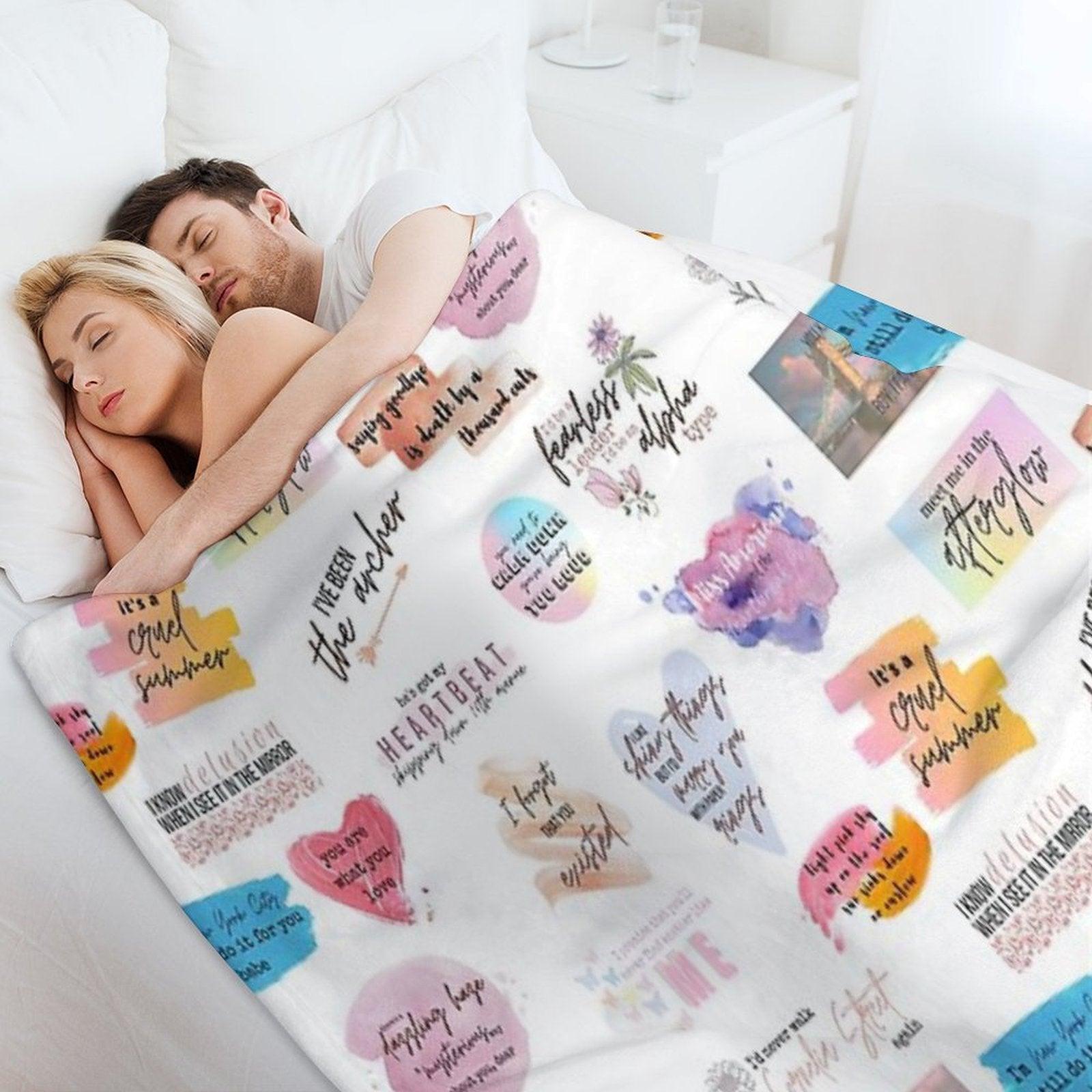 Lover Collage Throw Blanket