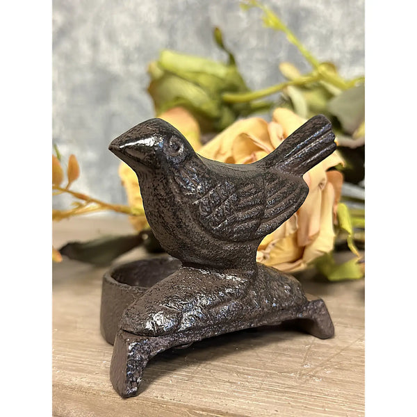 Antique Creative Metal Bird Candle Stand