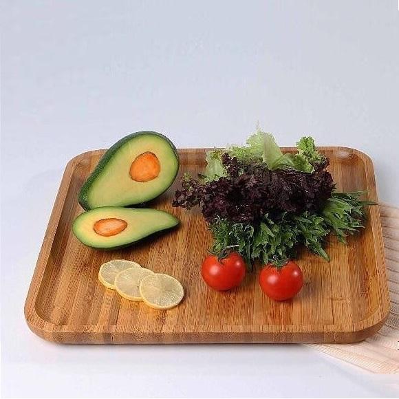 Bamboo Square Plate 11