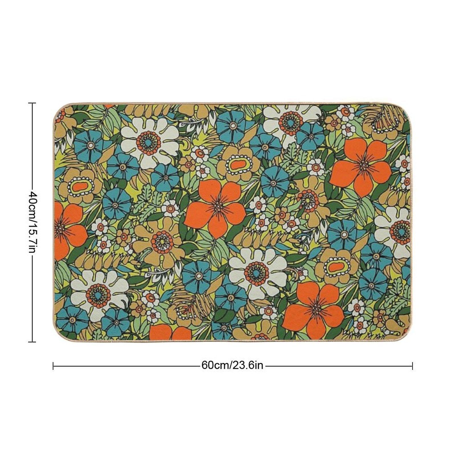 70s Plate Bath Mat
