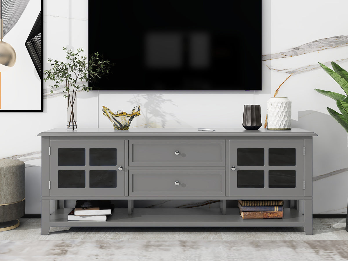 TV Stand Entertainment Center with Multifunctional Storage and Modern Design