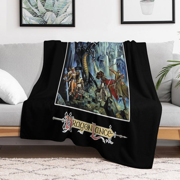 Dragonlance Advanced Dungeons & Dragons of Despair Classic  Essential Comfort Throw Blanket