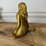 Gold Mermaid Resin Candle Holder