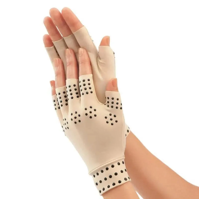 1 Pair Magnetic Therapy Gloves Wrist Support Arthritis Pain Relief Heal Joints Braces Supports Health Sport Care Hand Massager - Gifts for You 'n Me