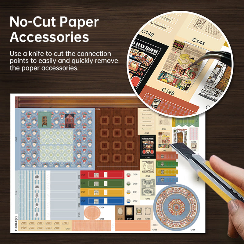 DIY wooden fairy-tale Wonderhous: mini bookends, assembleable houses, gifts, home decor