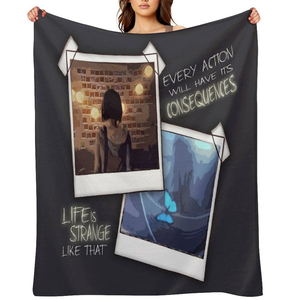 Strange Like That Multi-functional Throw Blanket