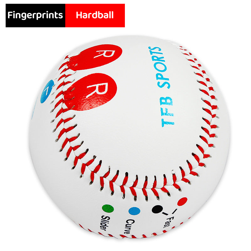 9 Inch Competition Training Baseball with Finger Placement Markers Games Practice Baseball Training Aid for Pitching