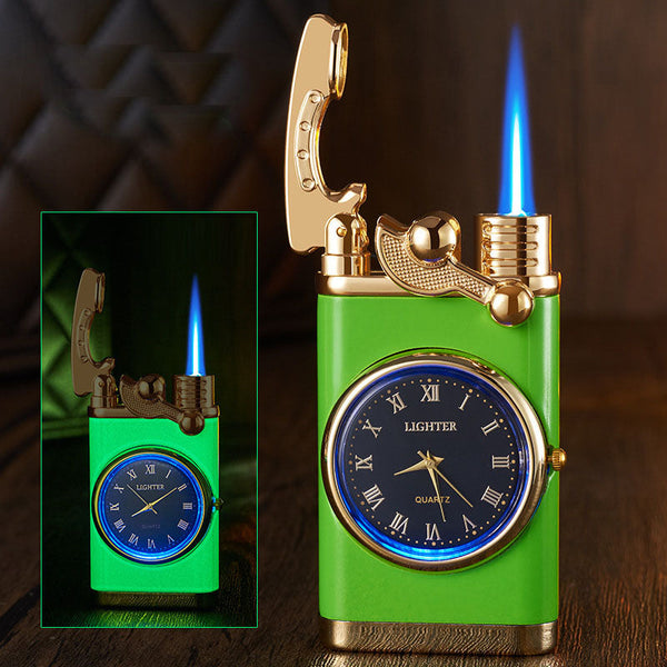 Multi functional electronic watch cigarette lighter integrated into one machine, versatile men's gift lighter
