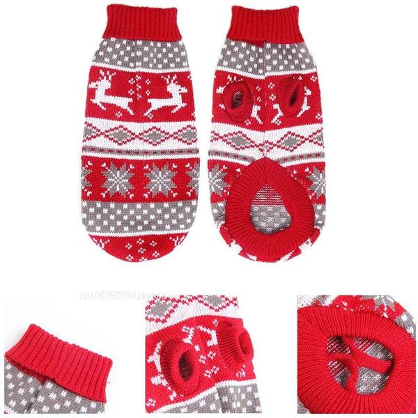 Warm Pet Dog Sweater Winter Dog Clothes for Small Medium Dogs Knitted Puppy Cat Coat Chihuahua French Bulldogs Yorkie Customes