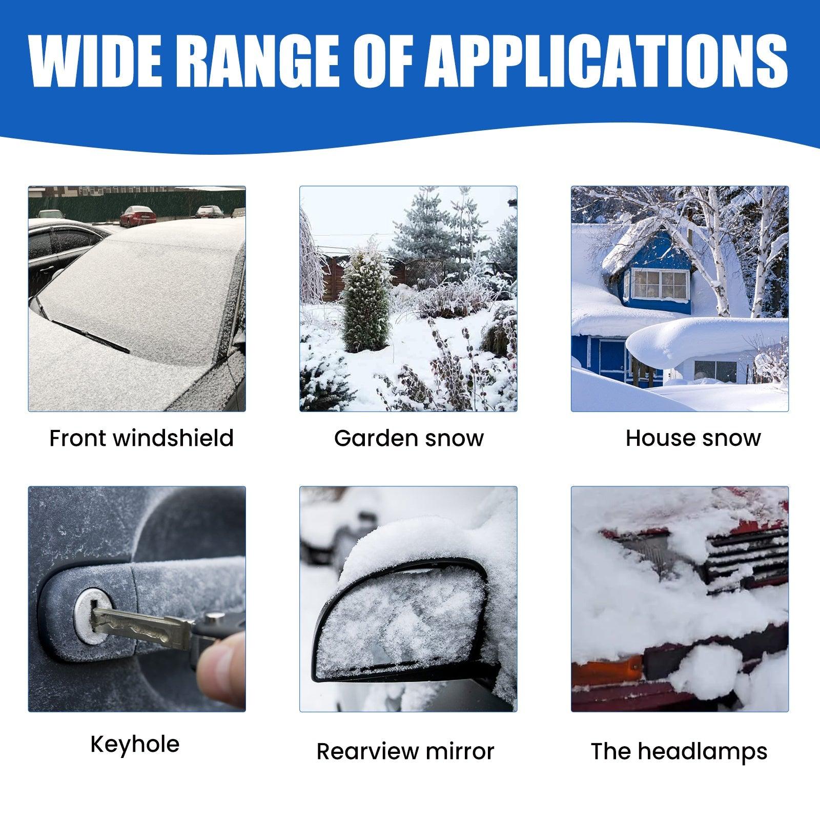 Winter Coating Snow Melt Spray, Car Windshield Fast Snow Melt Defrost Vehicle Deicing Agent