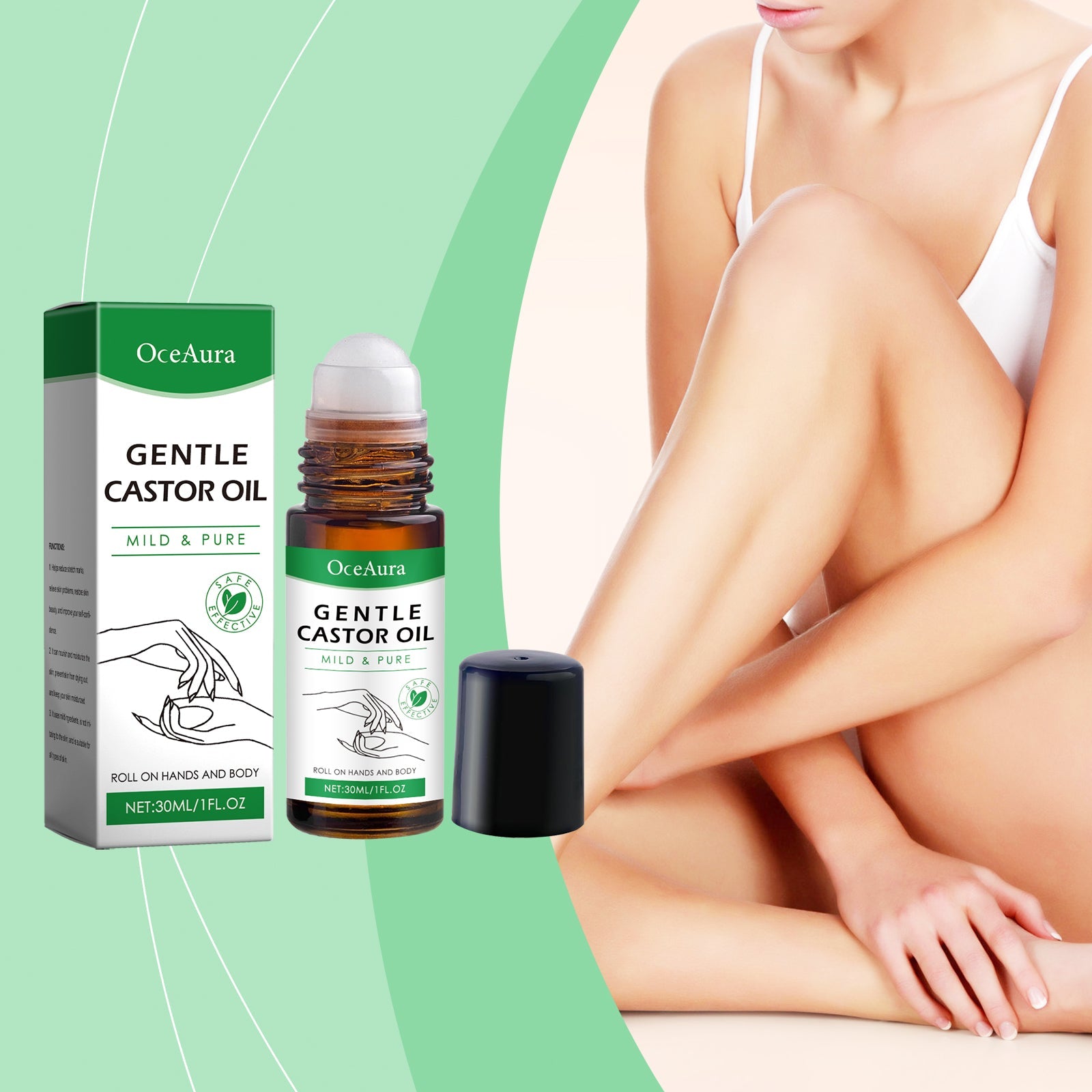 Castor Oil Ball Oil Daily Gently Moisturizes Skin All Over The Body To Relieve Dry Body Care Oil