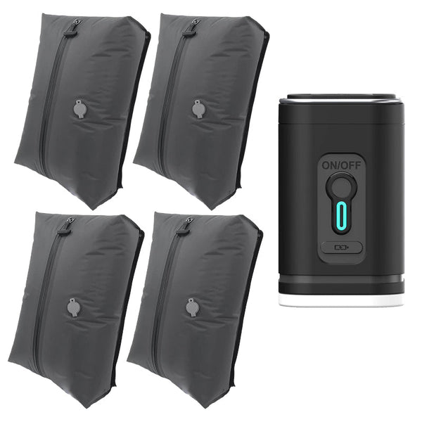 Travel essentials: Vacuum bags, luggage, clothes boxes, packing bags, accessories, compression cubes