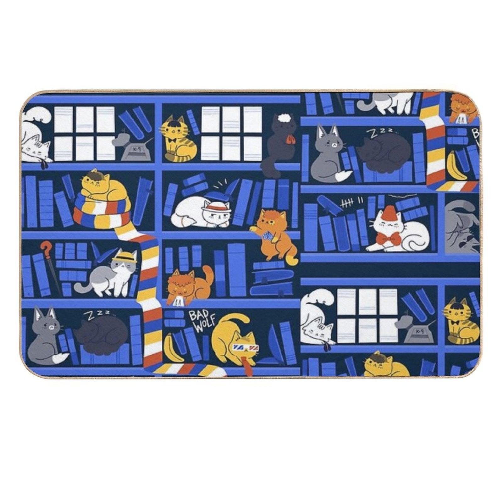 Library Box Who  Dirt-Trapping Bath Mat