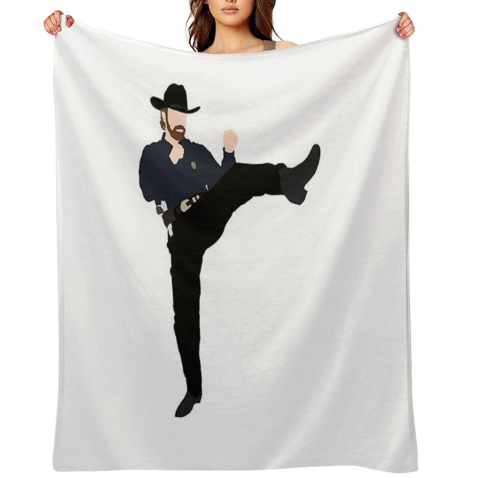 Walker Texas Ranger Throw Blanket