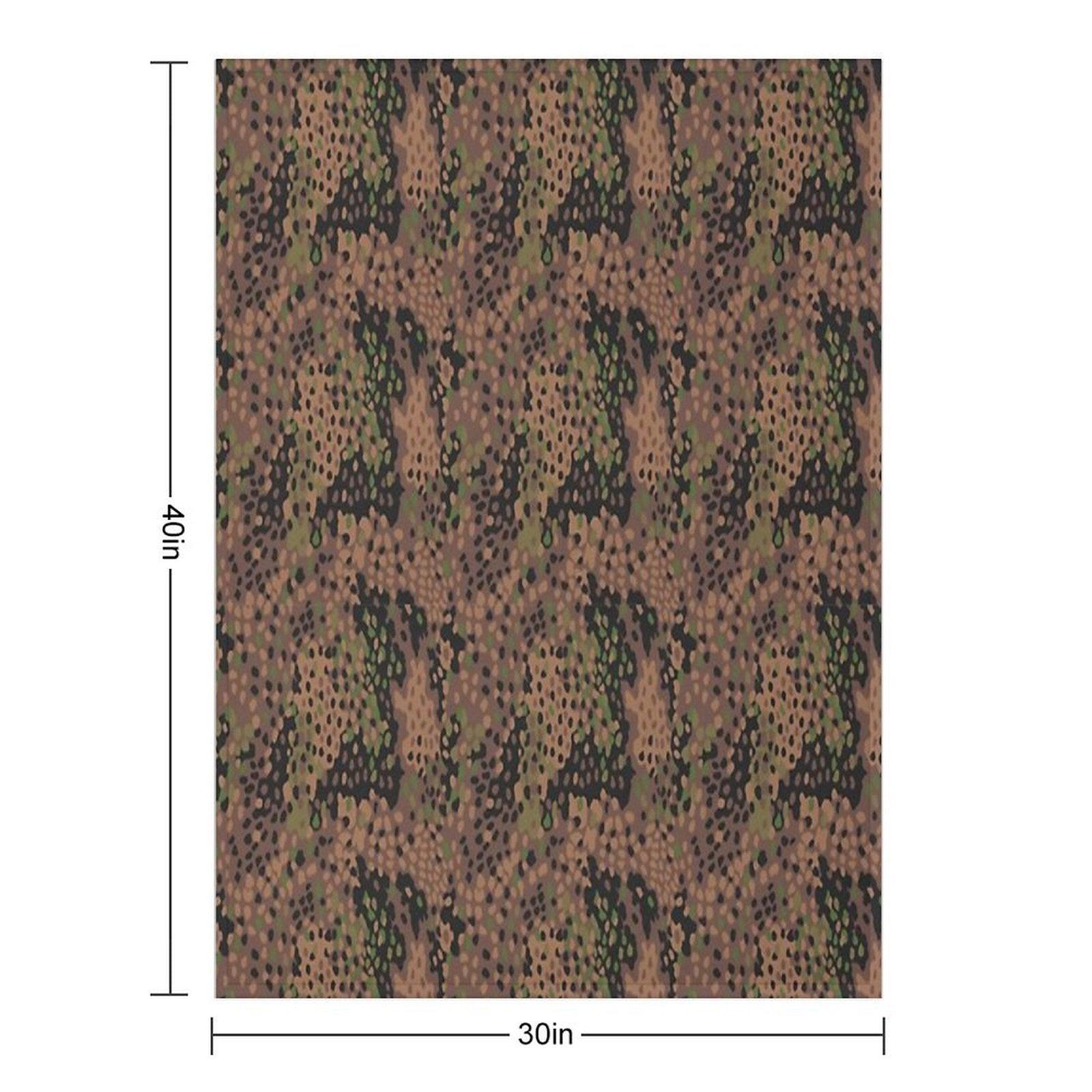 M44 Pea Dot Camo Throw Blanket
