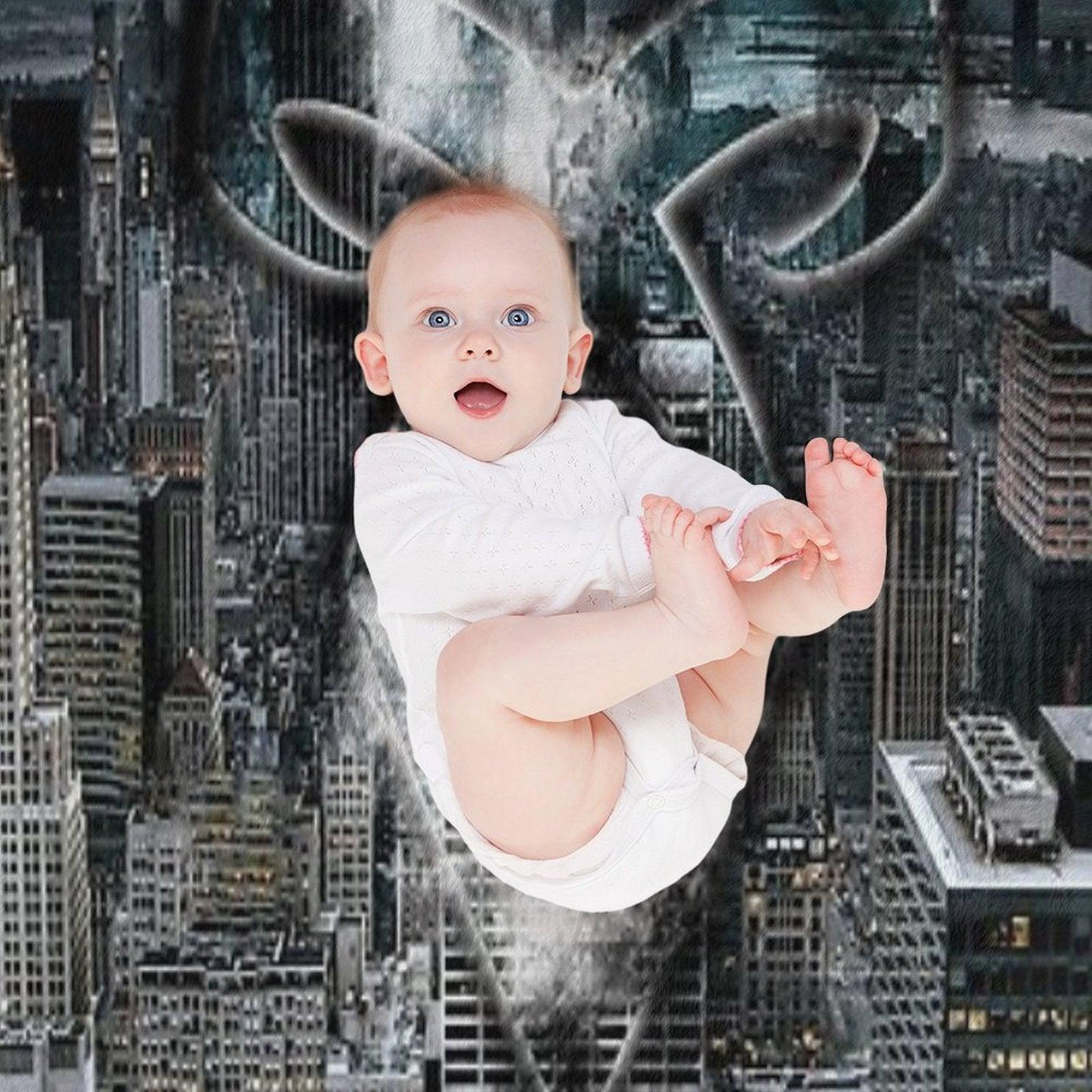 Angelic Rune NYC City-Scape Throw Blanket