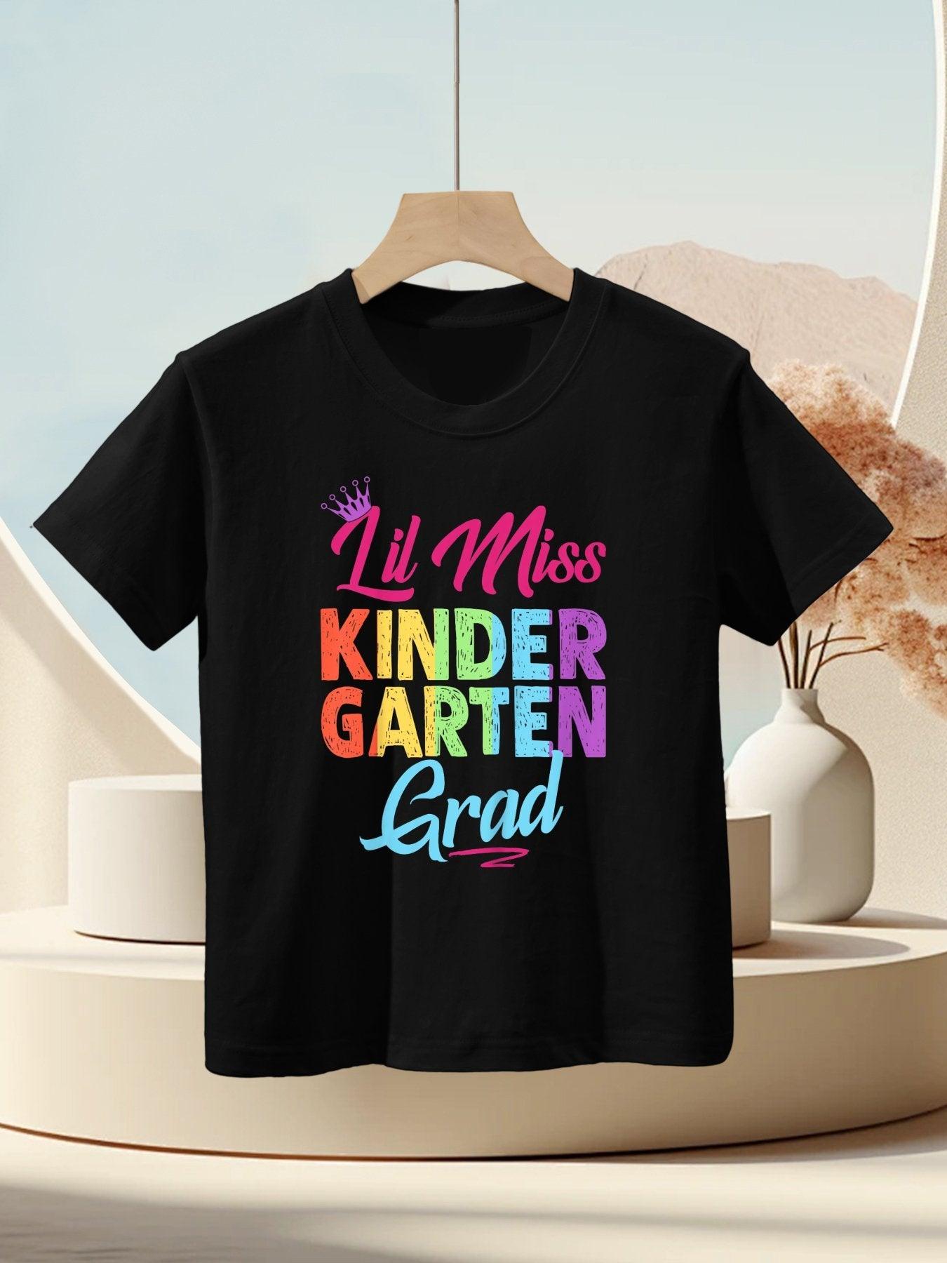 Kids Kindergarten Graduation Lil Miss Kindergarten Grad Kids T-Shirt