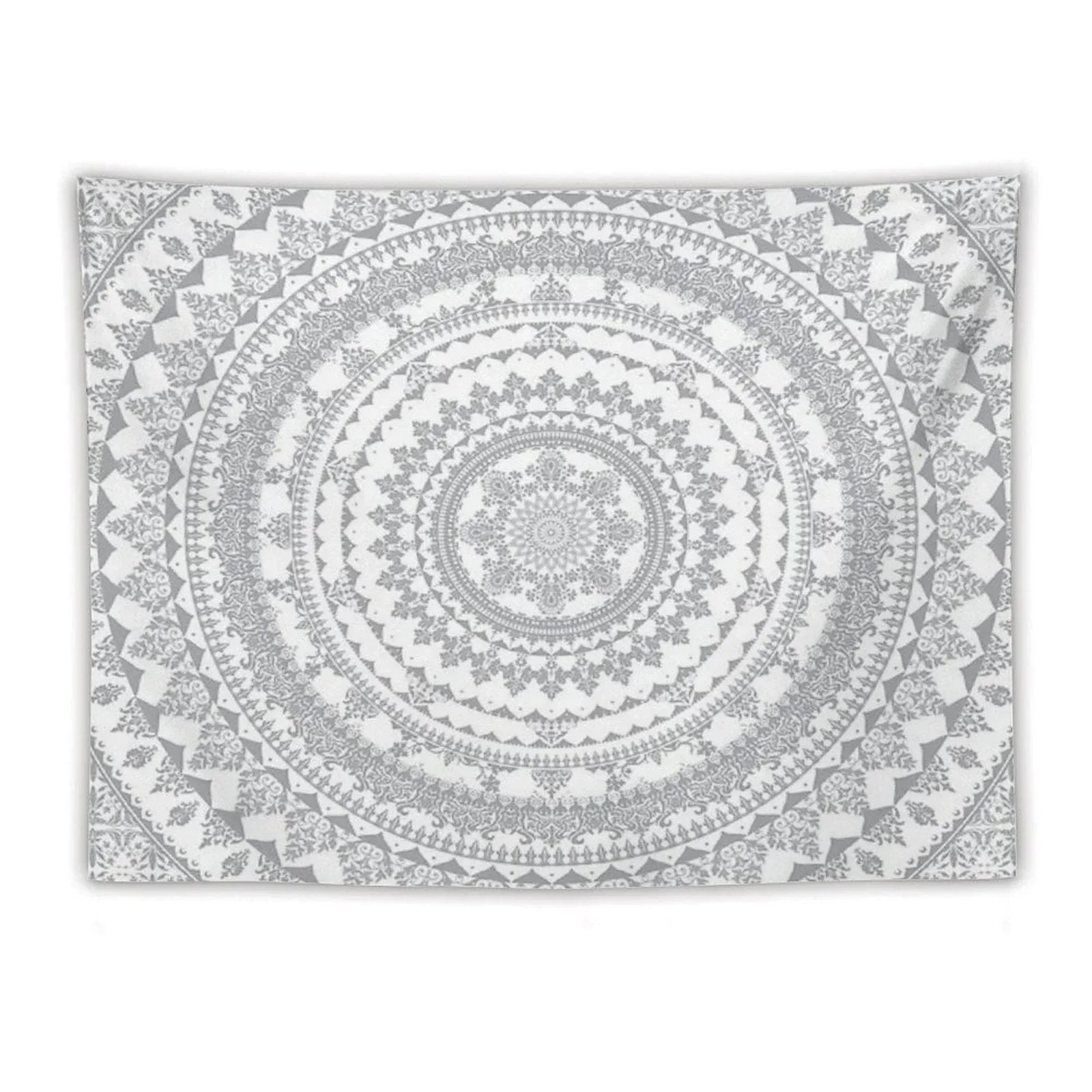 Mandala Gray Tapestry