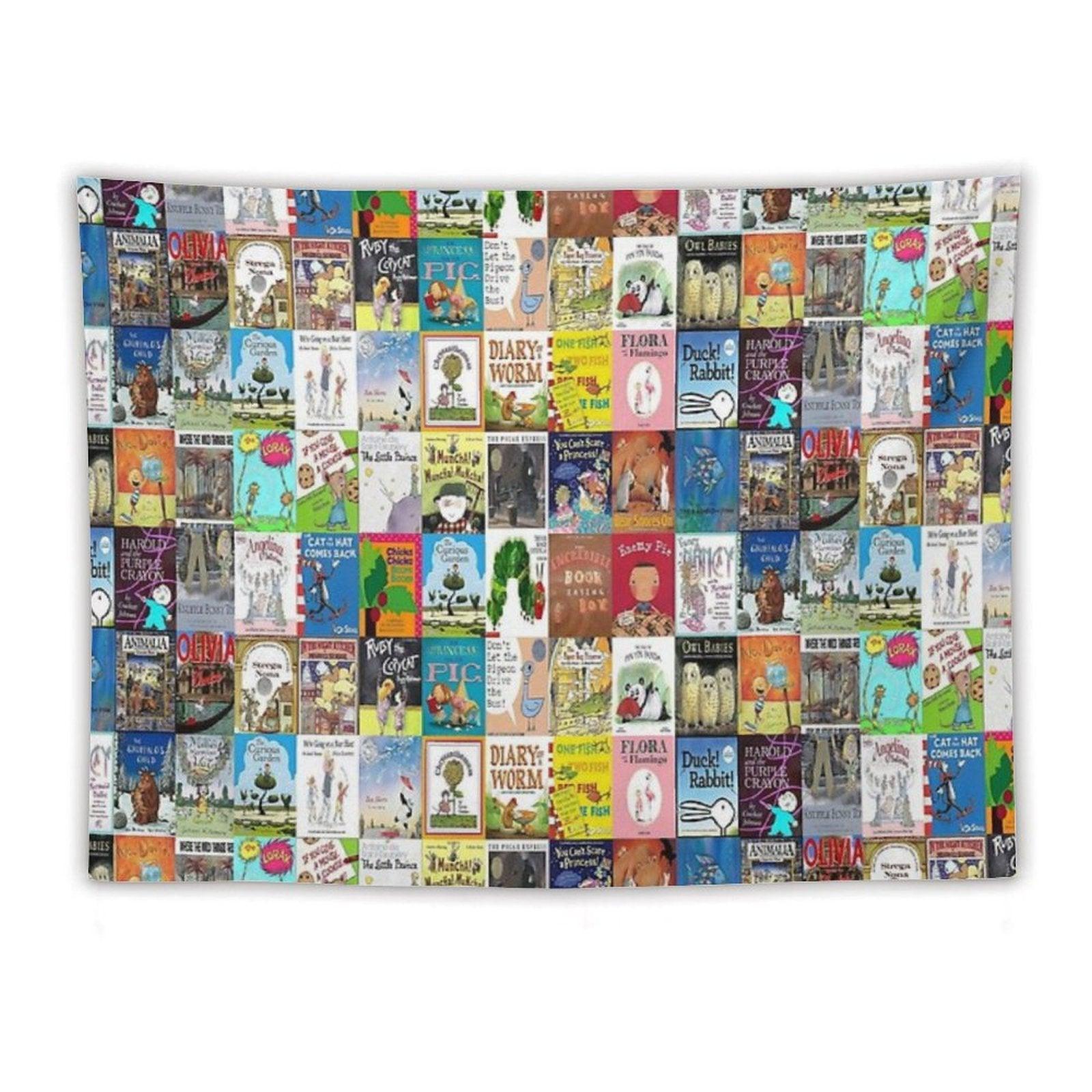 Children Picture Book Covers Tapestry