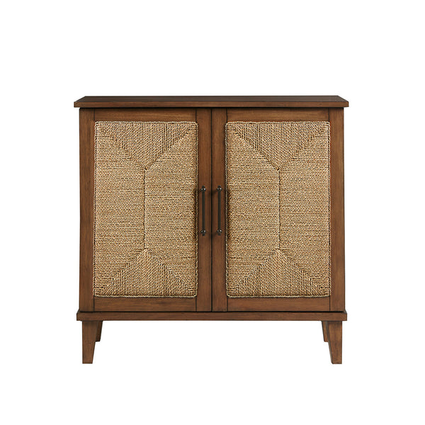 Seagate Handcrafted Seagrass 2-Door Accent Chest