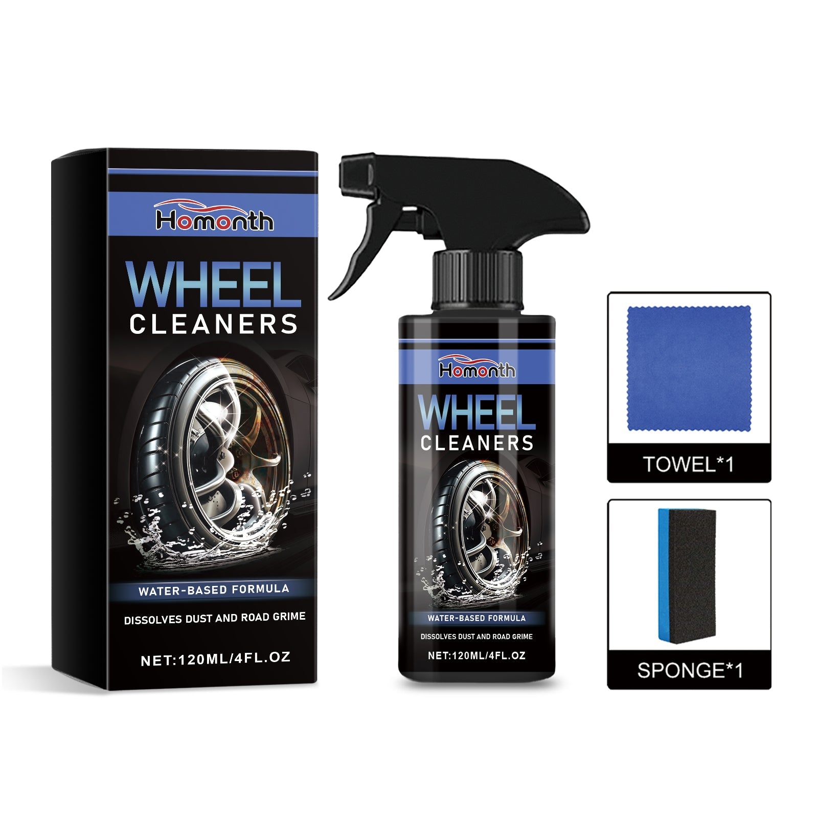 Wheel Cleaners, Automobile Tire Hub Cleaning Rust Polishing Refurbishing Maintenance Cleaner