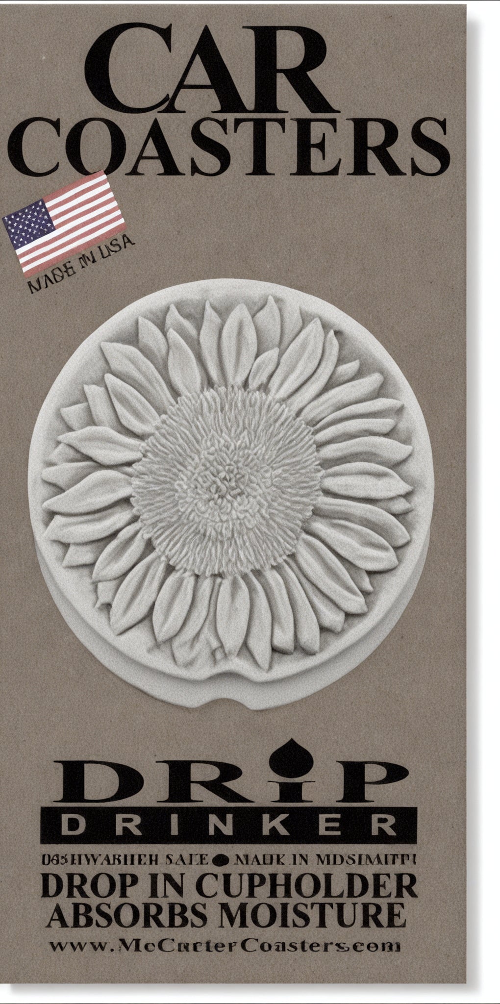 Sunflower Car Coasters
