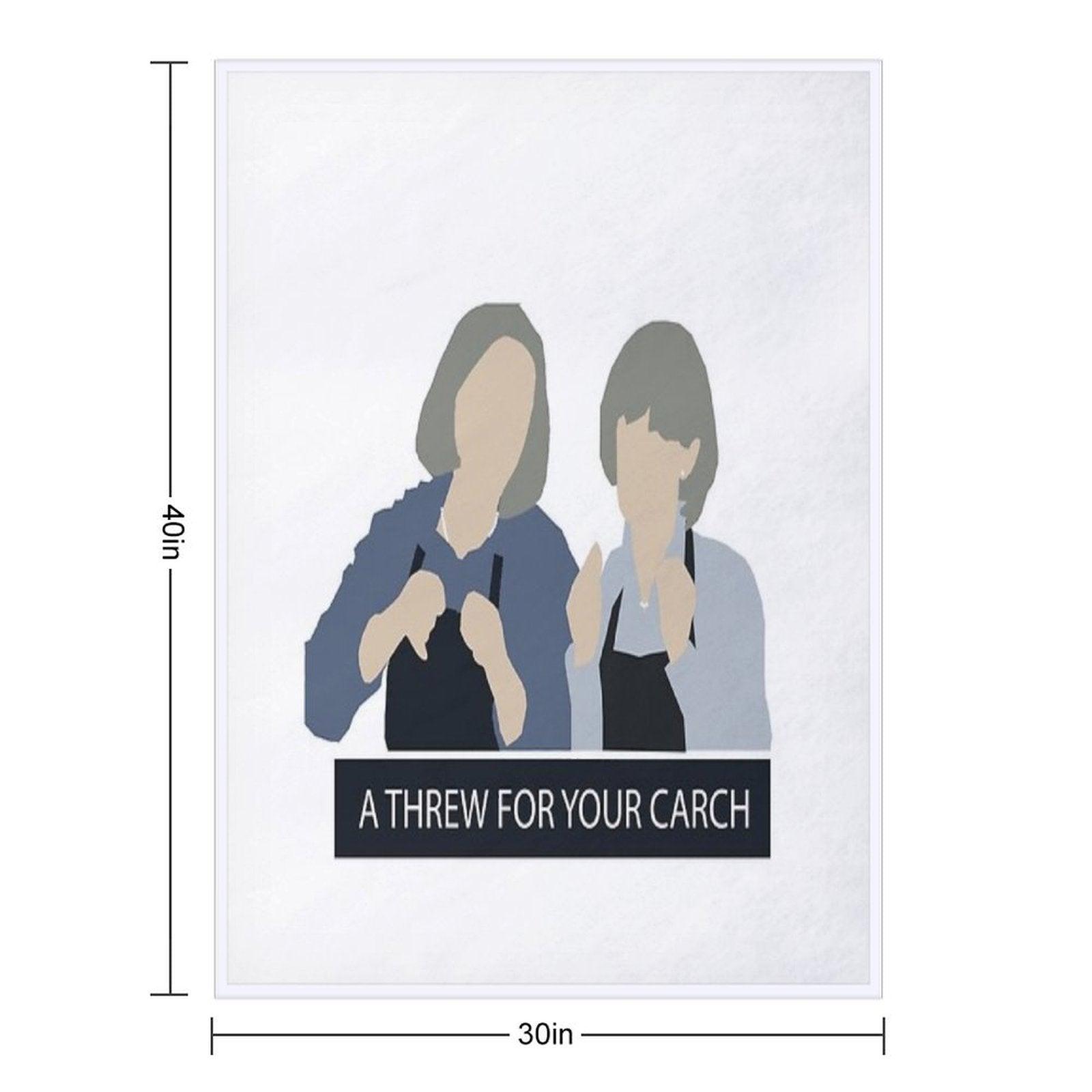 Prude And Trude - Kath And Kim Throw Blanket