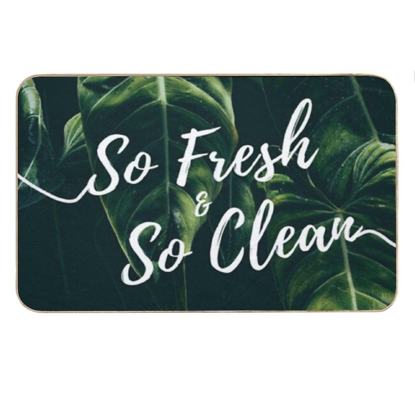So Fresh & So Clean Tropical Banana Leaves Bath Mat