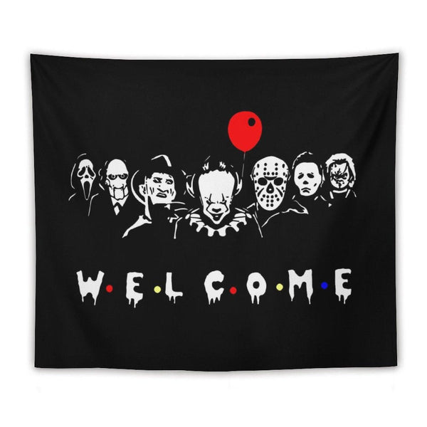 Halloween Welcome Tapestry