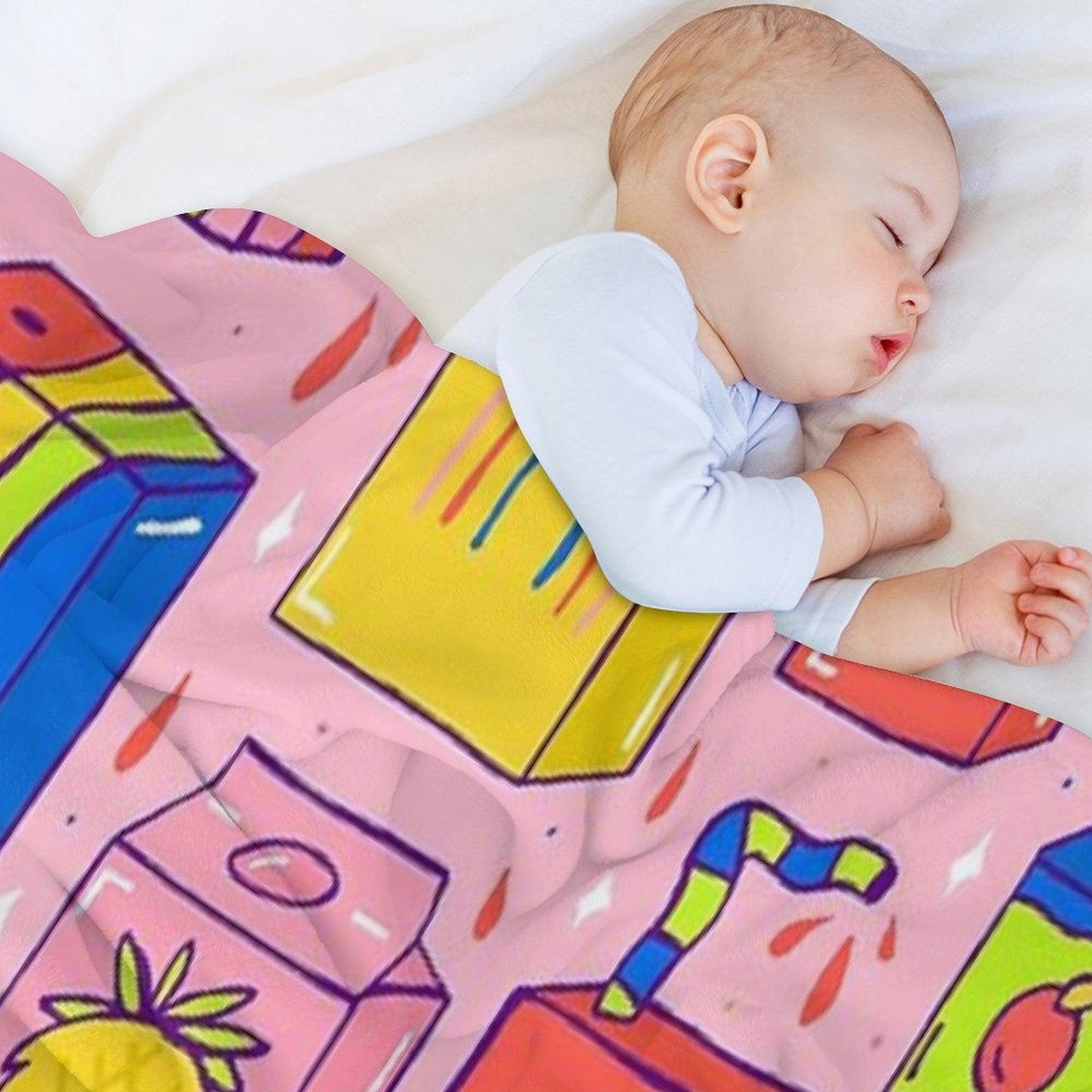 Juice Box Print Throw Blanket