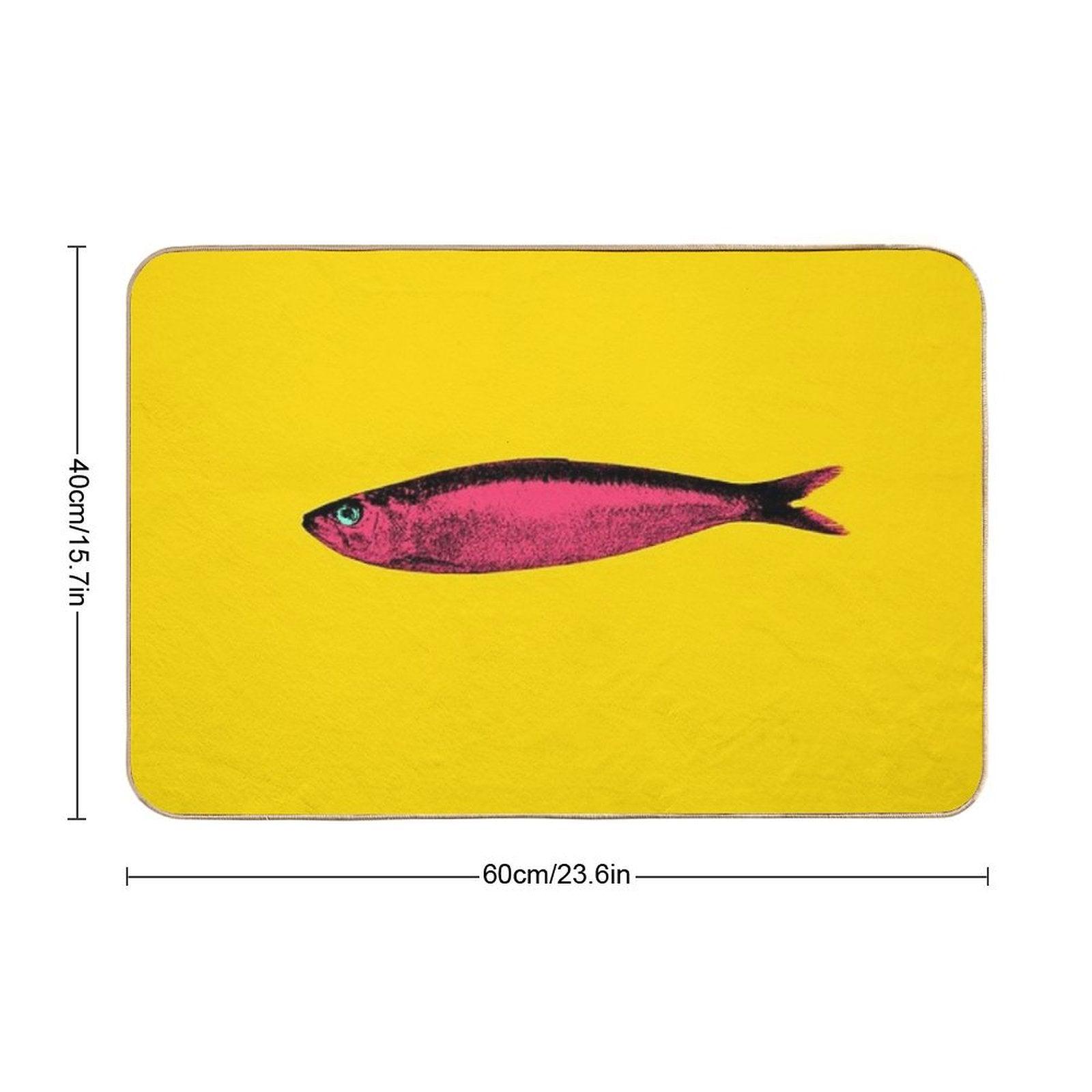 Pink Sardine Bath Mat