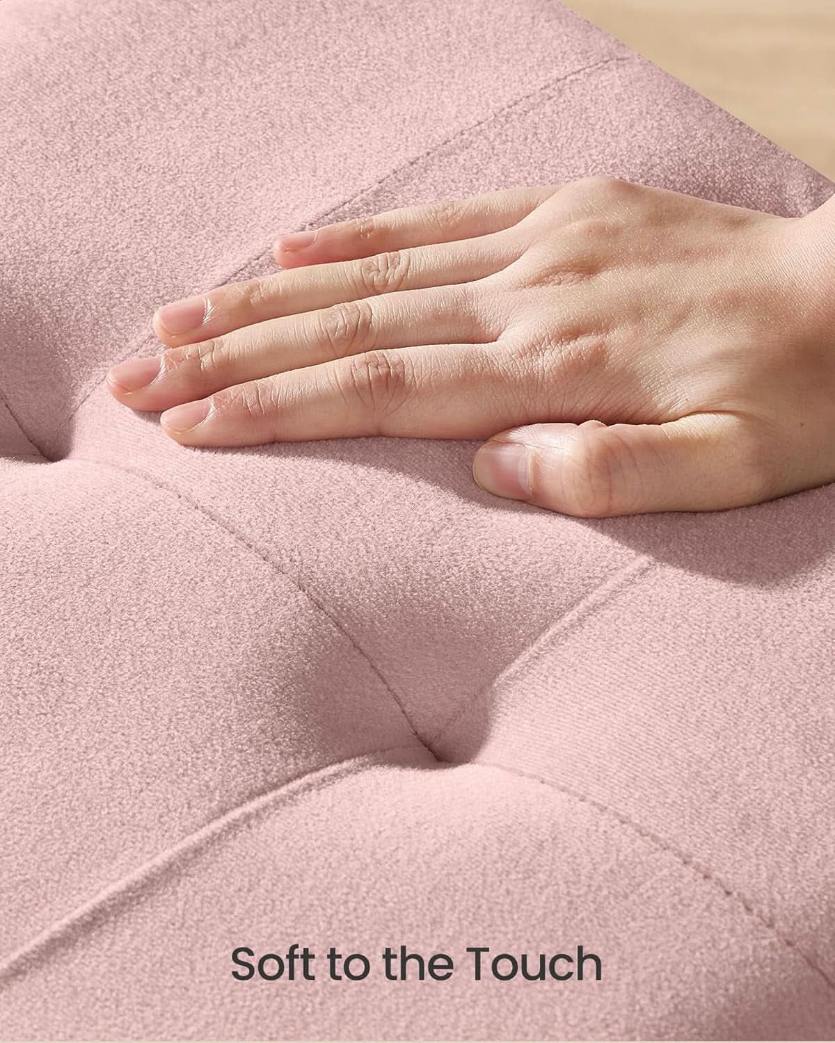 Jelly Pink Velvet Storage Ottoman Bench 15x30 Inches