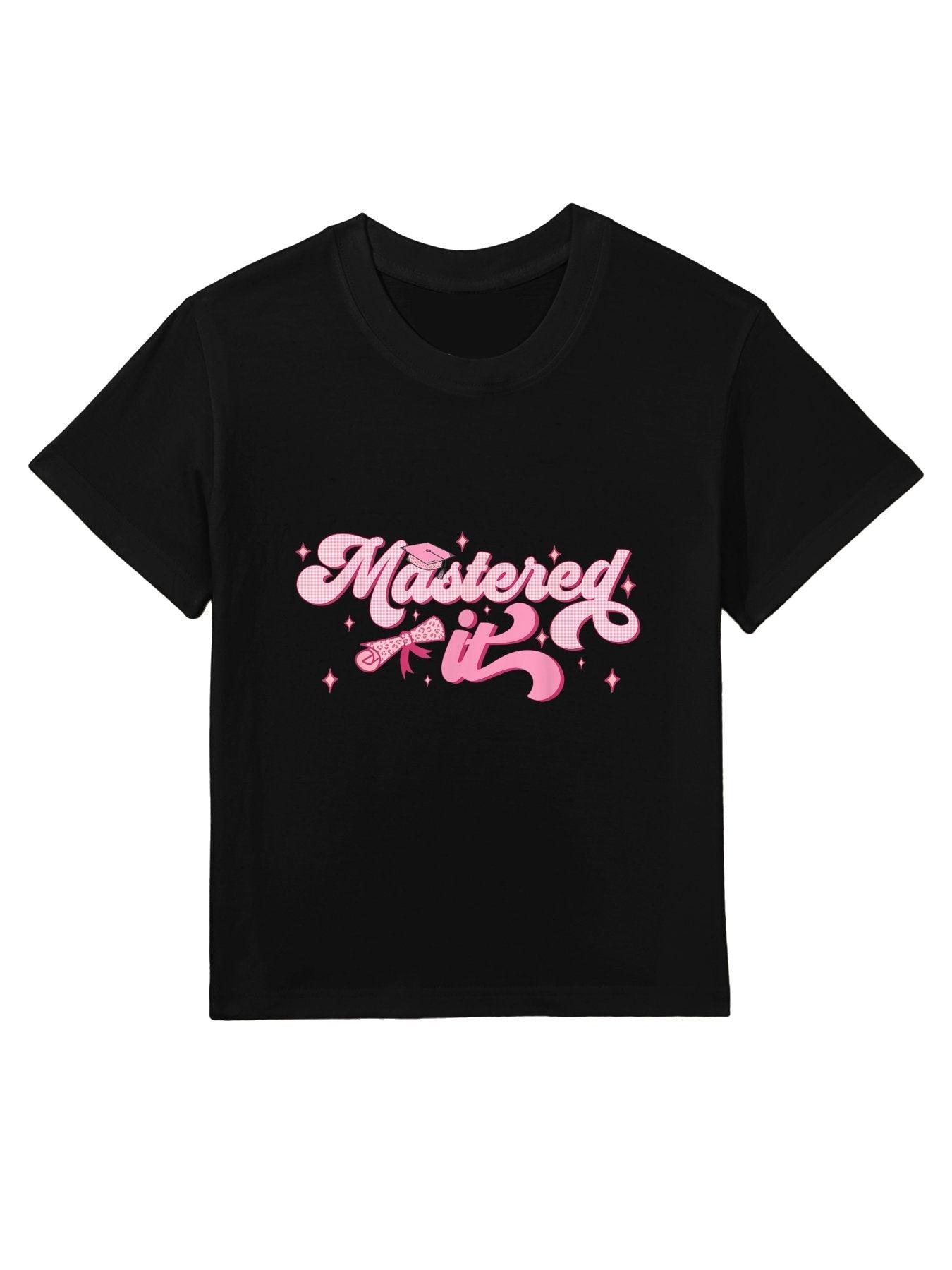 Mastered It Masters Degree Graduate MBA Graduation Kids T-Shirt