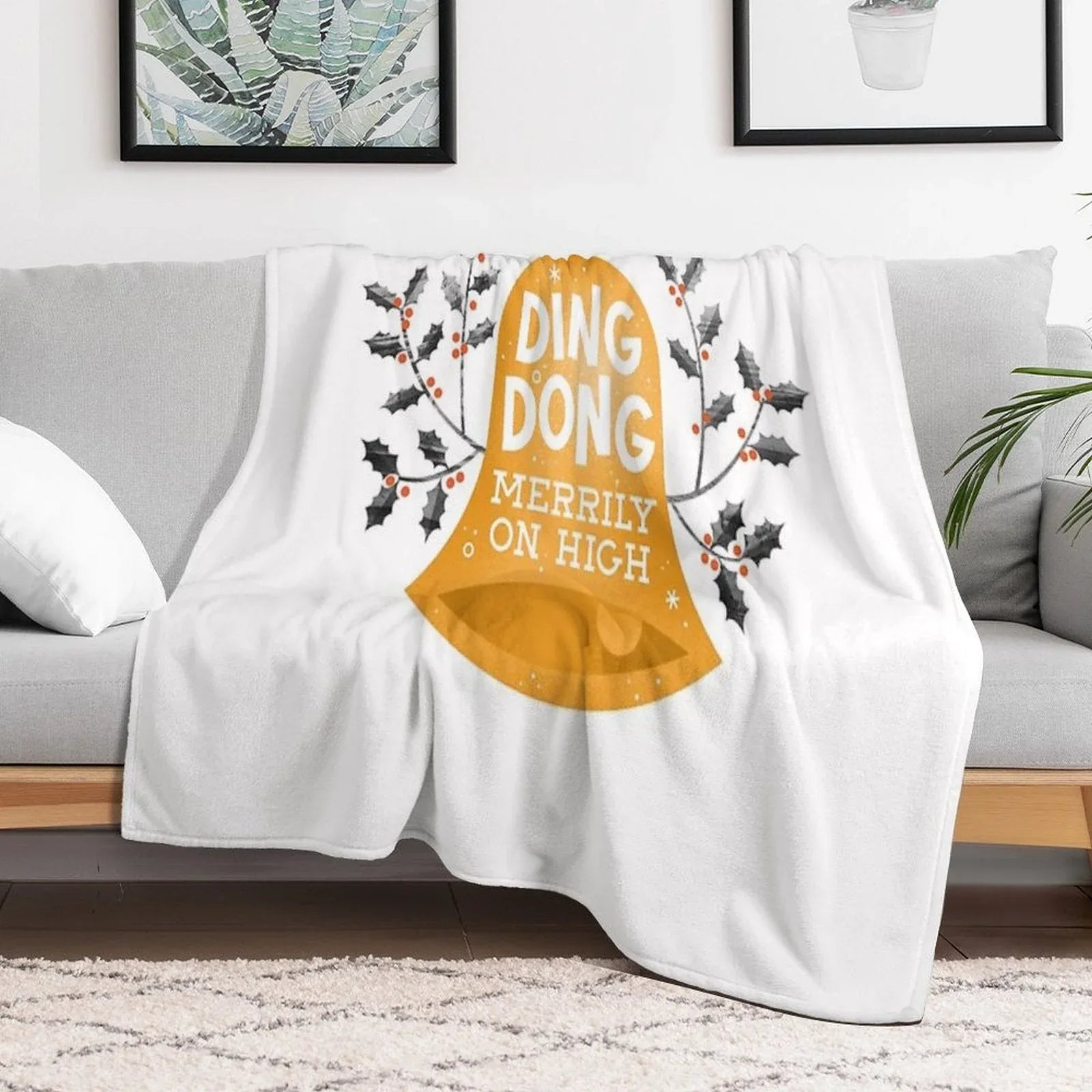 Ding-dong Merrily on High Throw Blanket