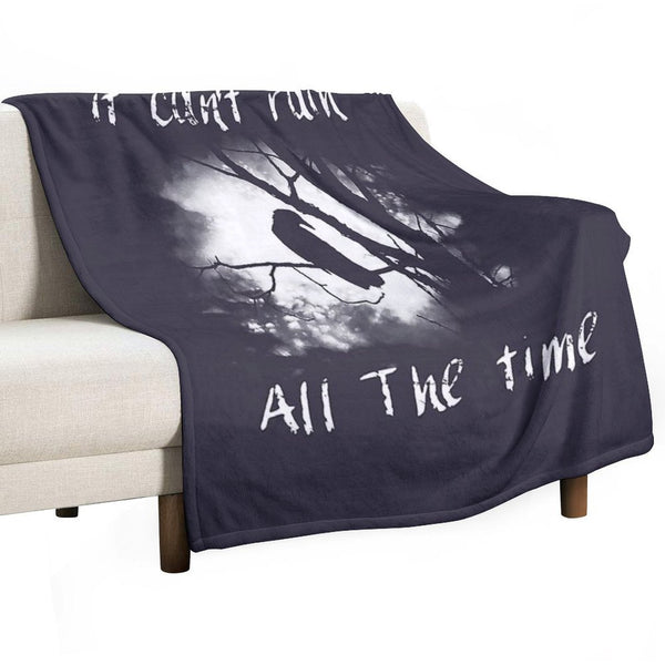 Men Women The Crow Halloween Gifts For Music Fans Sustainable Throw Blanket