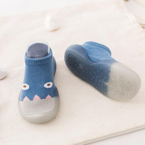 Spring and Autumn Children's Indoor and Outdoor Socks Shoes Baby Step Shoes Boys and Girls Summer Breathable Little Monster Wear resistant Board Shoes