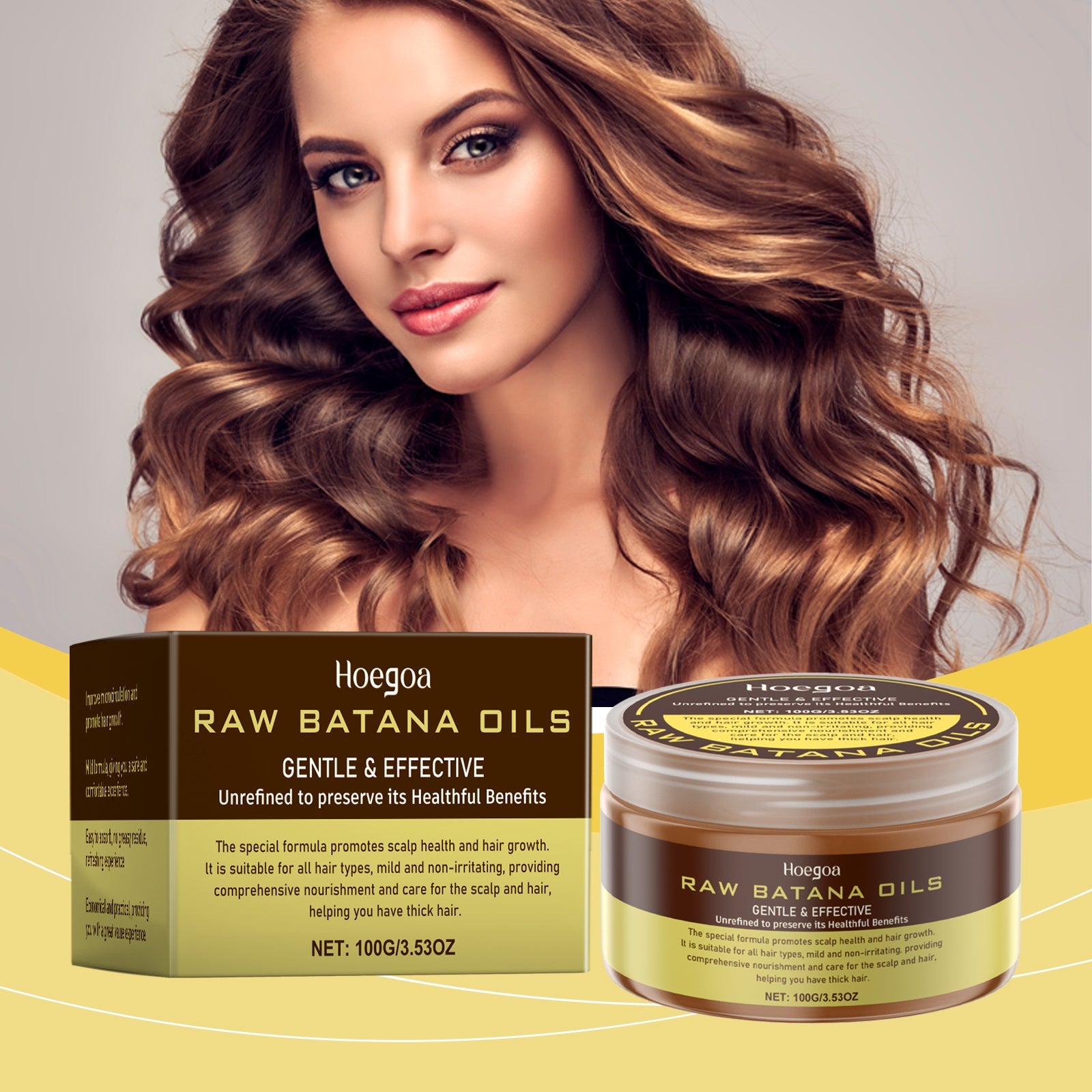 Batana Hair Care Cream Gently Nourishes Hair, Brightens Hair, Softens And Lustrous Hair Care Cream