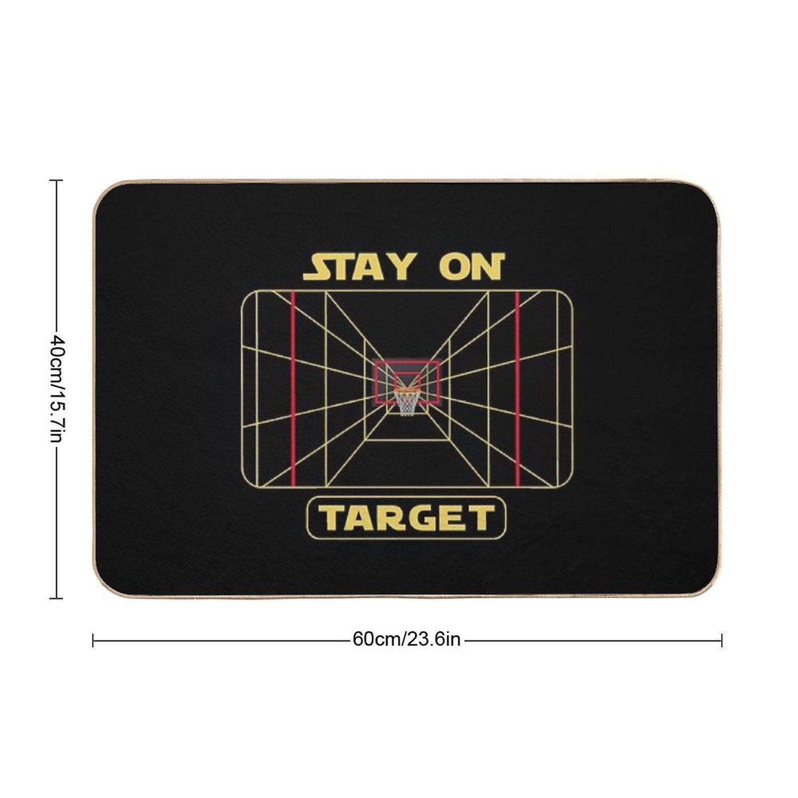 Stay on Target - Basketball Hoop Bath Mat
