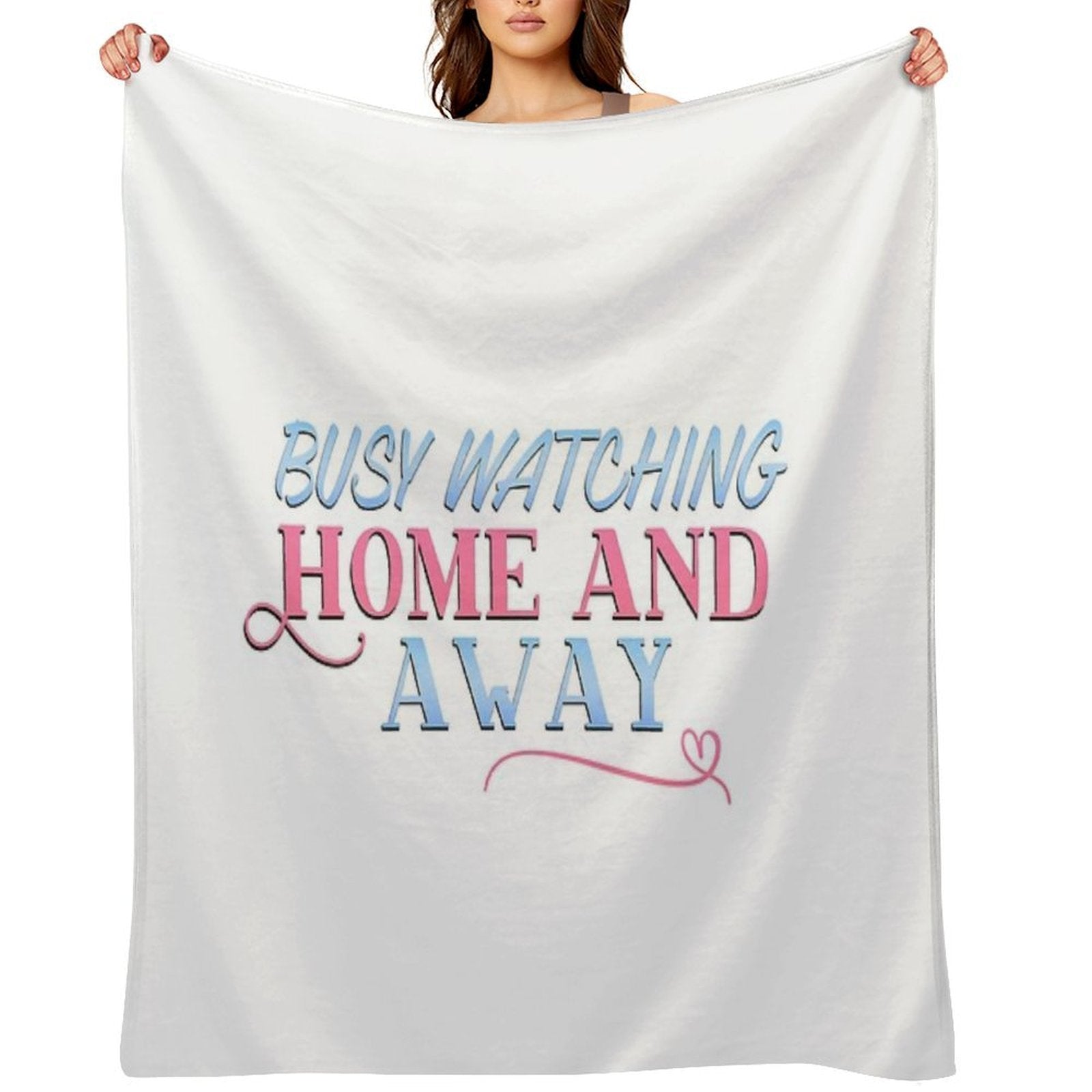 Busy Watching Home And Away Throw Blanket